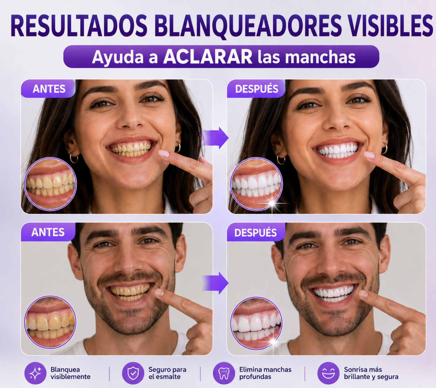 Blanqueador Dental en Polvo Medcodes