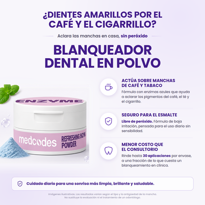 Blanqueador Dental en Polvo Medcodes